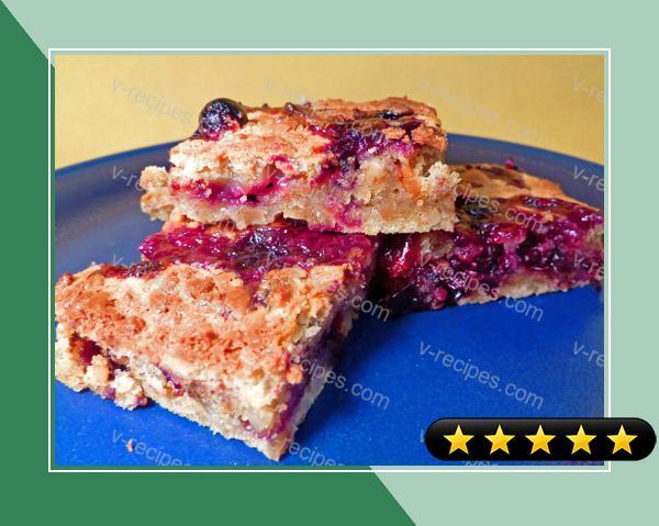 Spicy White Chocolate-Blueberry Brownies recipe