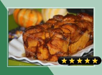 Pumpkin Maple Pull-Apart Bread with Whiskey Sauce recipe