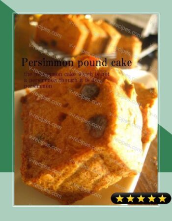 Persimmon Poundcake recipe