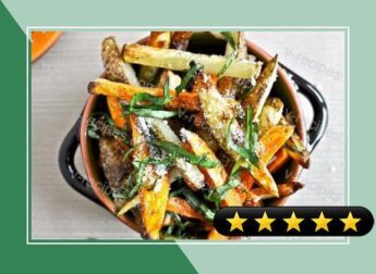Oven-Crisped Parmesan and Sage Truffle Fries recipe