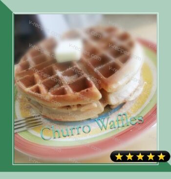 Easy Belgian Churro Waffles recipe