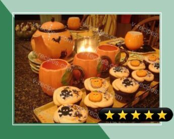 Chocolate-Pumpkin Cupcakes with Orange Buttercream Frosting recipe