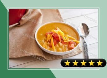 Healthy 220 Calorie Mac N Cheese Soup recipe