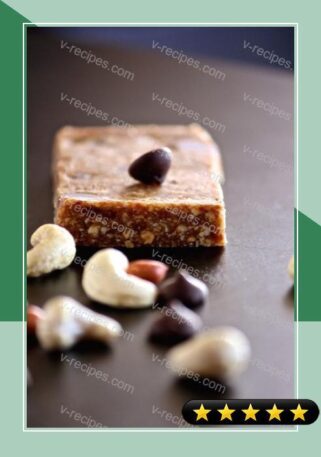 Peanut Cashew Chocolate Bars recipe