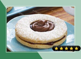 Chocolate-Topped Linzer Cookies recipe