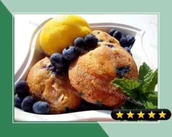 Blueberry Muffins with a Touch of Lemon recipe