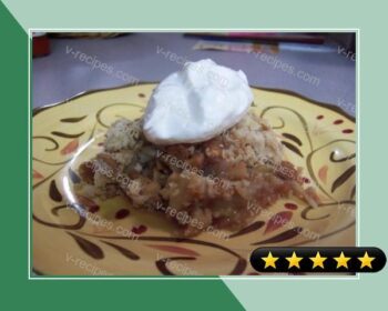 Peanut Butter and Apple Crumble recipe