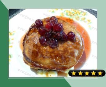 Gingerbread Pancakes With Cranberry-Maple Syrup recipe