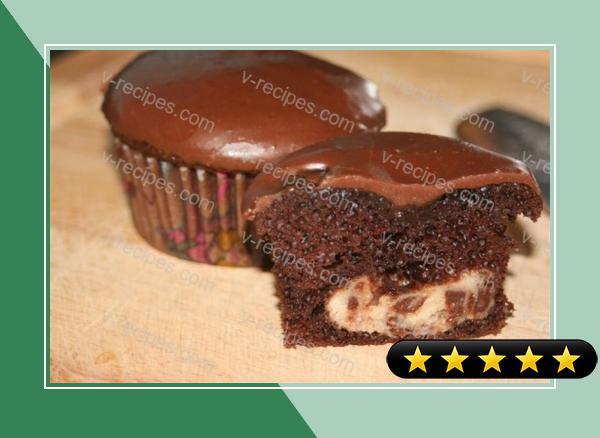 Colorado Mel's Glazed-Chocolate-Cheesecake-Cupcakes recipe
