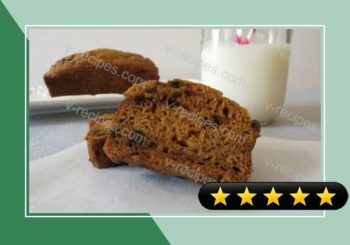 Pumpkin Bread with Chocolate Chips recipe