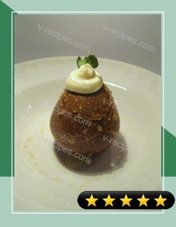 Honey Roasted Forelle Pears with Ginger Mascarpone Cream recipe