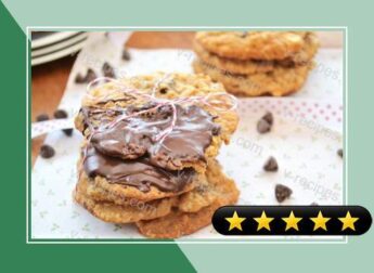 Chocolate Dipped Trail Cookies recipe