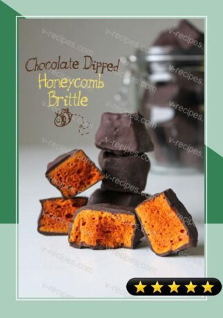 Chocolate Dipped Honeycomb Brittle recipe
