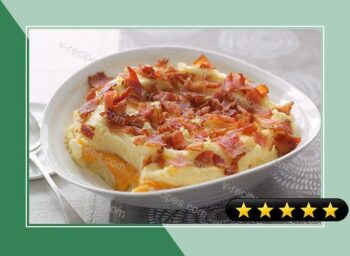 Smart-Choice Cheddar-Mashed Potato Casserole recipe