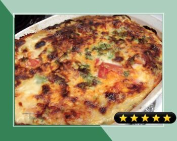 Impossible Zucchini-tomato Cheese Pie recipe