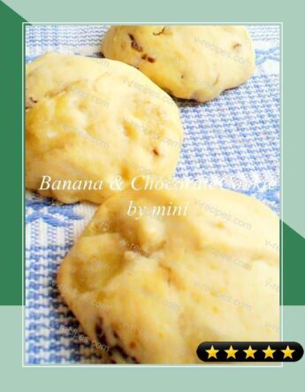 Moist and Fluffy Banana Chocolate Cookies recipe