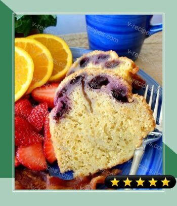 Blueberry Friendship Bread or Bundt Cake (Coffeecake) recipe