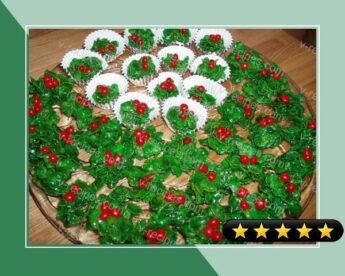 Holly Christmas Cookies recipe