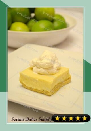 Key Lime Cheesecake Bars With Almond Cookie Crust recipe