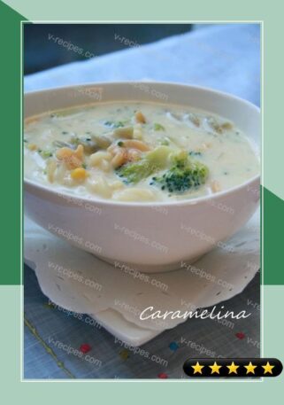 Macaroni, Broccoli Corn Soup recipe