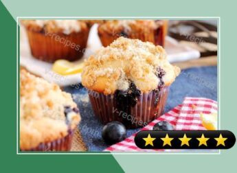 Blueberry Muffins with Lemon Streusel recipe