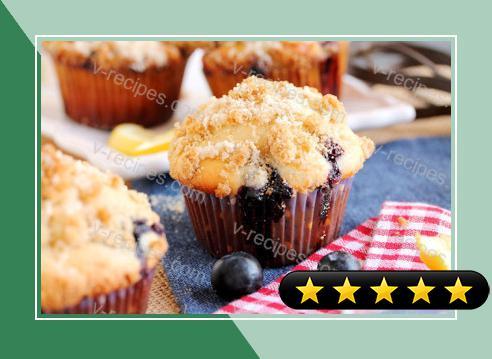 Blueberry Muffins with Lemon Streusel recipe