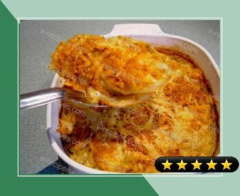 Potato Gratin with Mustard and Cheddar Cheese recipe
