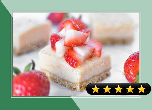 Strawberry and Lime Cheesecake Bars recipe