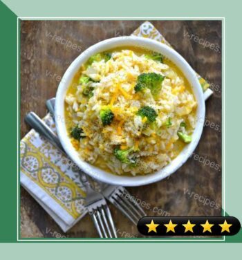 Creamy Broccoli Cheddar Rice recipe