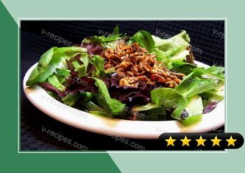 Southern Greens With Warm Pecan Dressing recipe