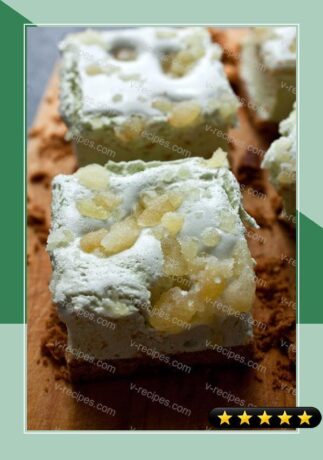 Green Tea-Ginger Marshmallow Shortbread recipe