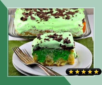 St. Patrick's Day Grasshopper Fudge Cake recipe