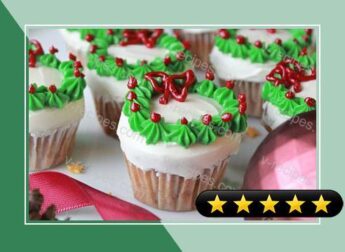 Mini Christmas Wreath Cupcakes recipe
