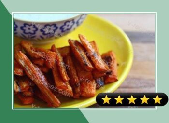 Spicy Carrot Fries with Tzaziki Sauce recipe