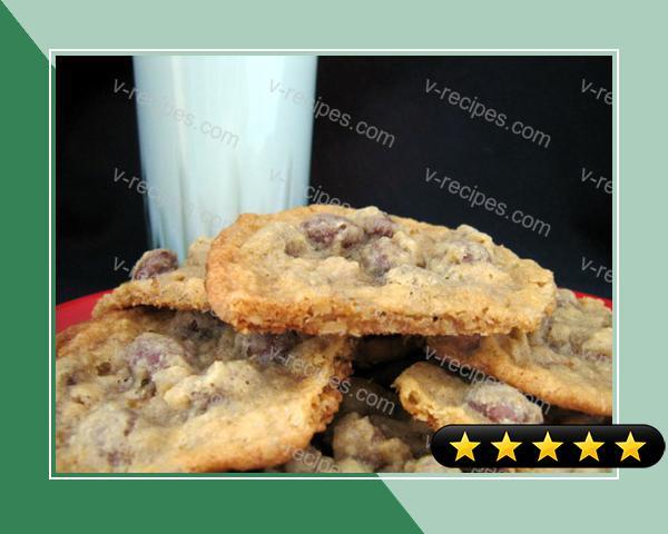 Chocolate-Covered Raisin Oatmeal Cookies recipe