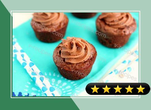 Brownie Bites with Nutella Frosting recipe