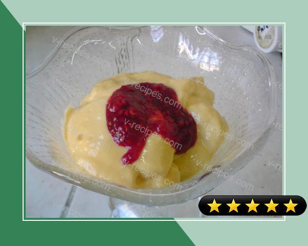 Mango Mousse With Raspberry Sauce recipe