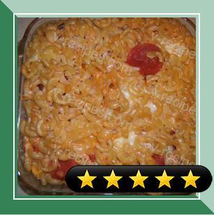 Three Cheese Macaroni with Tomatoes recipe