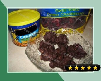 Chocolate Nut & Craisin Clusters recipe