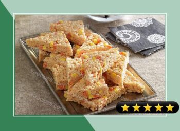 Candy Corn-Marshmallow RICE KRISPIES TREATSTM recipe