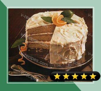 Spiced Layer Cake with Orange Cream Cheese Frosting recipe