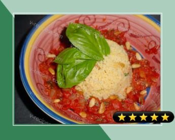 Israeli Couscous With Chunky Tomato Sauce recipe
