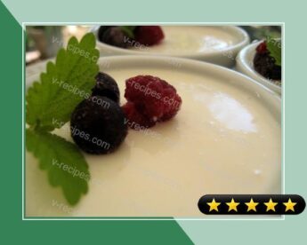 Buttermilk Pudding With Fresh Fruit recipe
