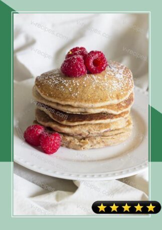 Healthy Raspberry Lemon Poppy Seed Pancakes recipe