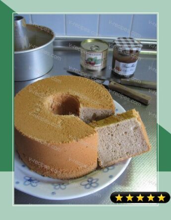 Marron Chiffon Cake with Creme de Marron recipe
