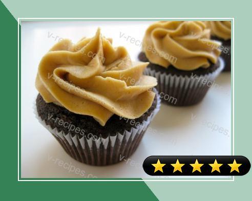 Dark Chocolate Cupcakes with Peanut Butter Buttercream recipe