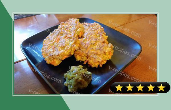 Carrot and Onion Fritters recipe