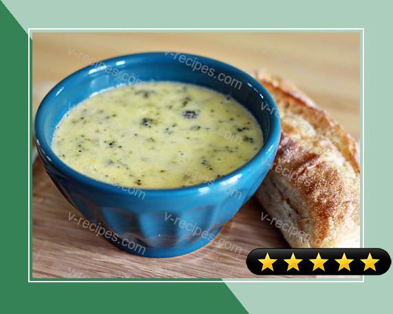 Gruyere and Cheddar Broccoli Soup recipe