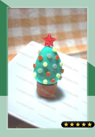 Quail Egg Christmas Tree for Lunchboxes recipe