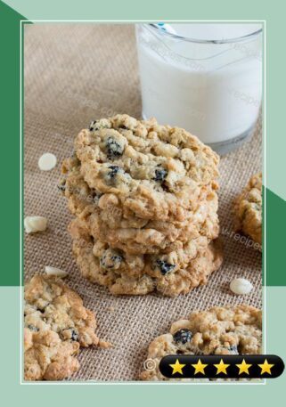 Blueberries & Cream Oatmeal Cookies recipe
